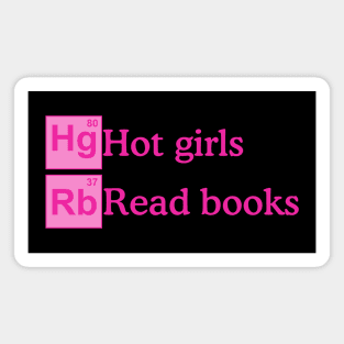 Hot girls read books, periodically Magnet